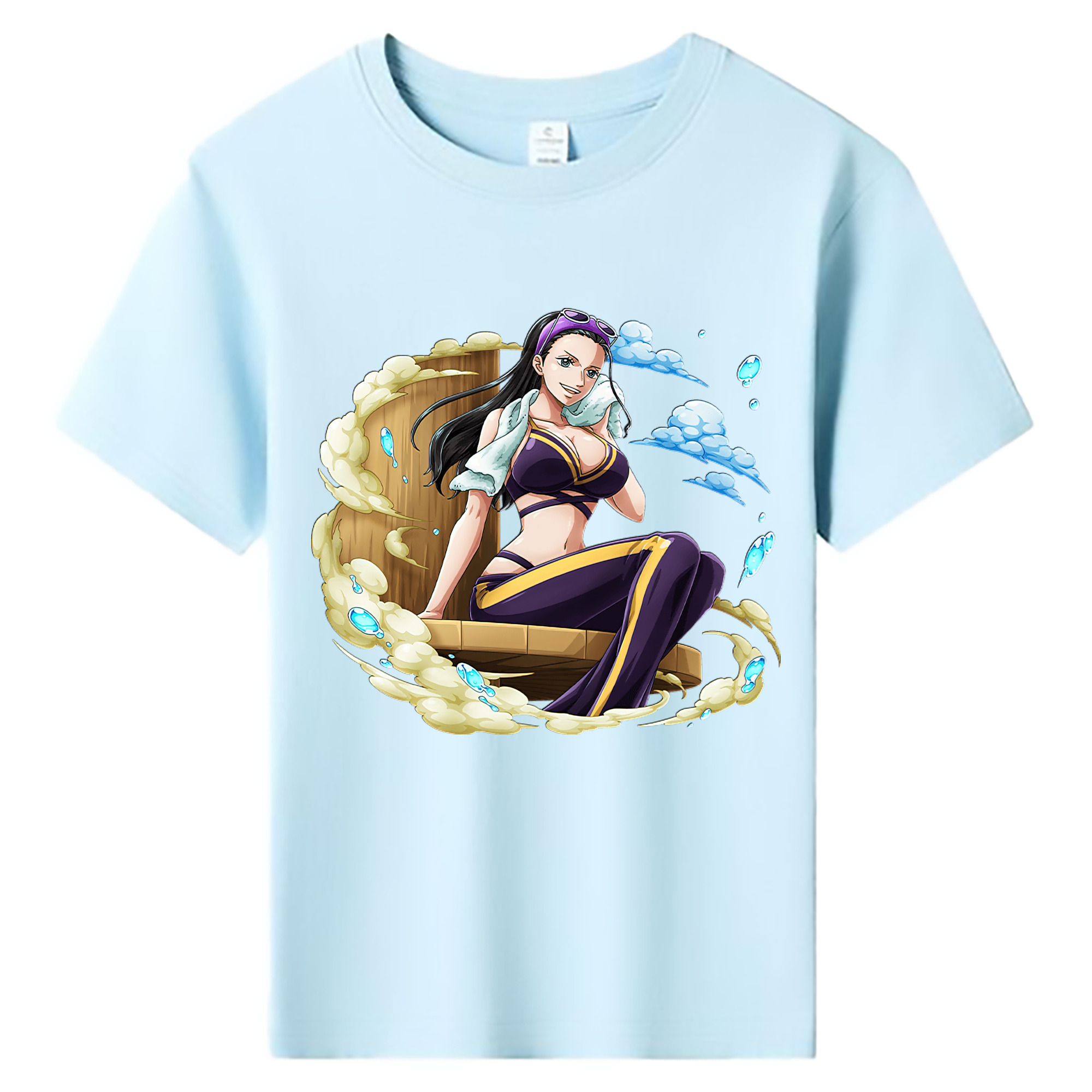 ワンピース ニコ・ロビン ONE PIECE Nico Robin 綿100％キッズTシャツ（フロントプリント）